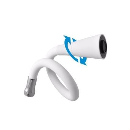 RAV Slezák SA006.0/13CB - Köksblandare med flexibel pip SAZAVA 35,6 cm vit/polerad krom