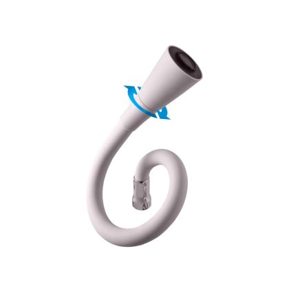 RAV Slezák SA006.0/13S - Diskbänksblandare med flexibelt pip SAZAVA 35,6 cm grå/blank krom