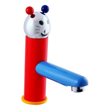 RAV Slezák SE326.0 - Tvättställsblandare JUNIOR 18,2 cm röd/blå