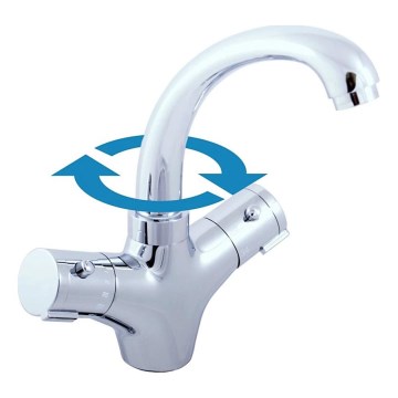 RAV Slezák TRM26.0 - Termostatisk tvättställsblandare TERMO 23,5 cm blank krom