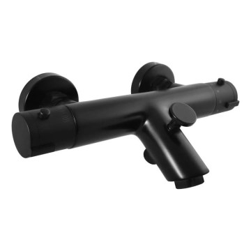 RAV Slezák TRM54.5CMAT - Termostatisk badkarsblandare TERMO matt svart