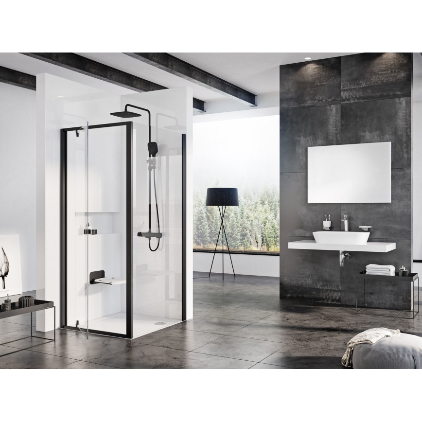 Ravak B8F0000060 - Vikbar duschsits OVO svart