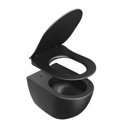 Ravak X01795 - Toalettsits SoftClose CHROME svart