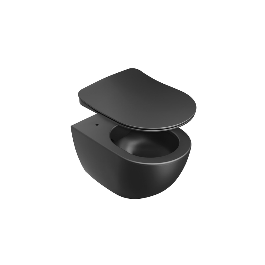 Ravak X01795 - Toalettsits SoftClose CHROME svart