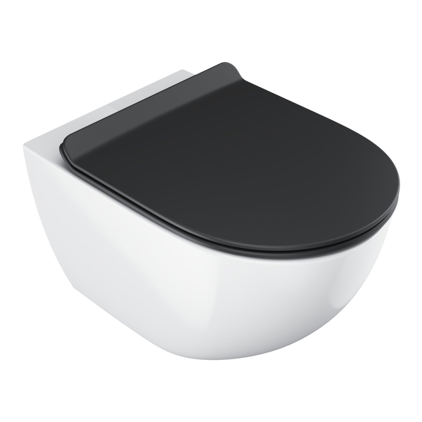 Ravak X01862 - Toalettsits SoftClose VITA SLIM, svart
