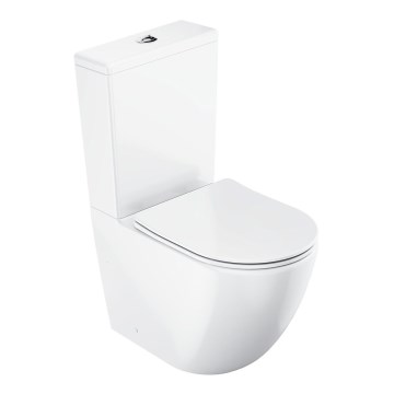Ravak X01870 - WC-kombination utan spolkant med SoftClose-sits OPTIMA keramik/vit