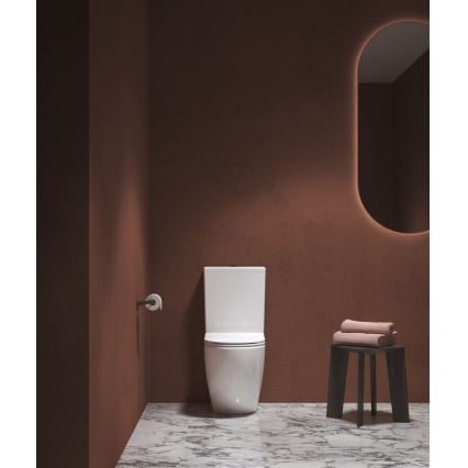 Ravak X01870 - WC-kombination utan spolkant med SoftClose-sits OPTIMA keramik/vit