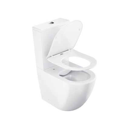 Ravak X01870 - WC-kombination utan spolkant med SoftClose-sits OPTIMA keramik/vit