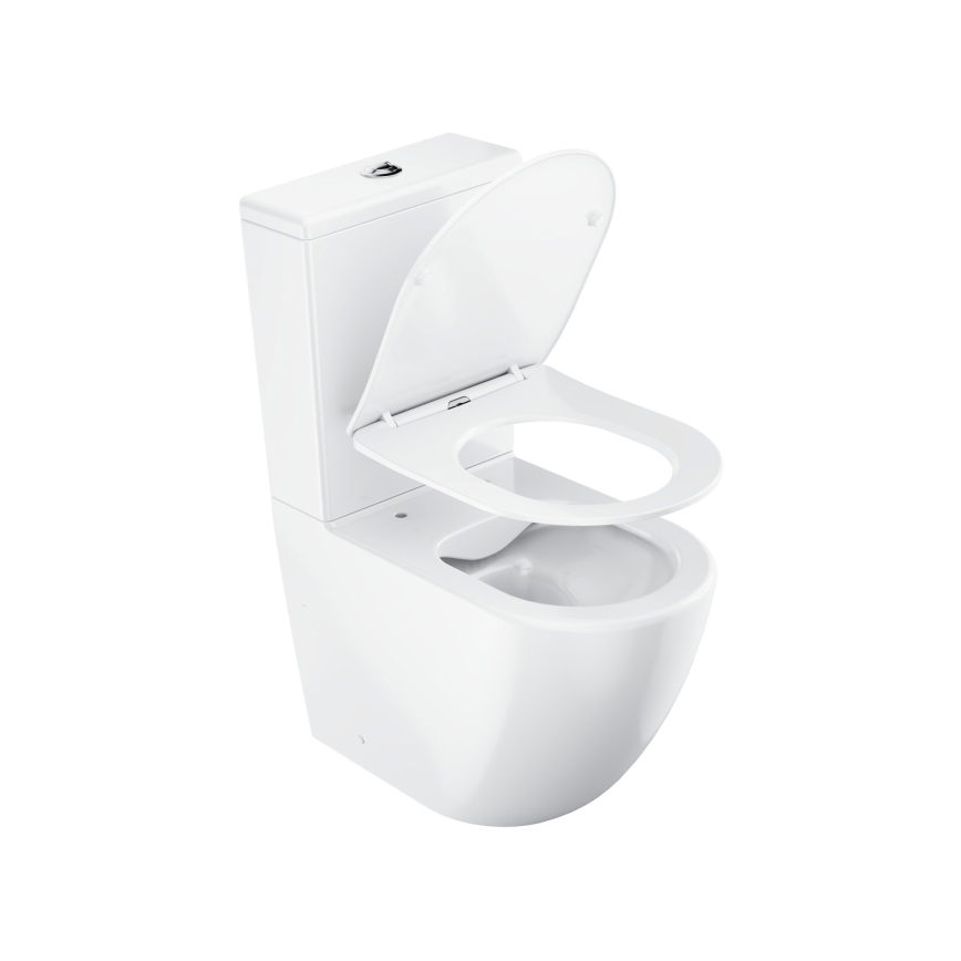 Ravak X01870 - WC-kombination utan spolkant med SoftClose-sits OPTIMA keramik/vit