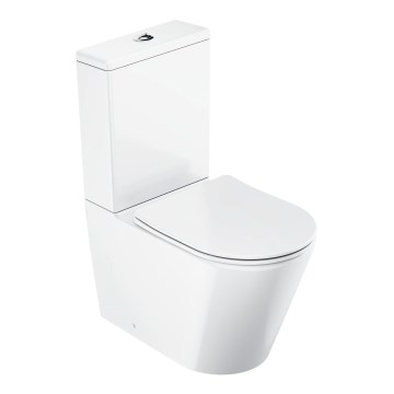 Ravak X01872 - Kombinerad WC utan spolkant med SoftClose-sits ELEGANT keramik/vit