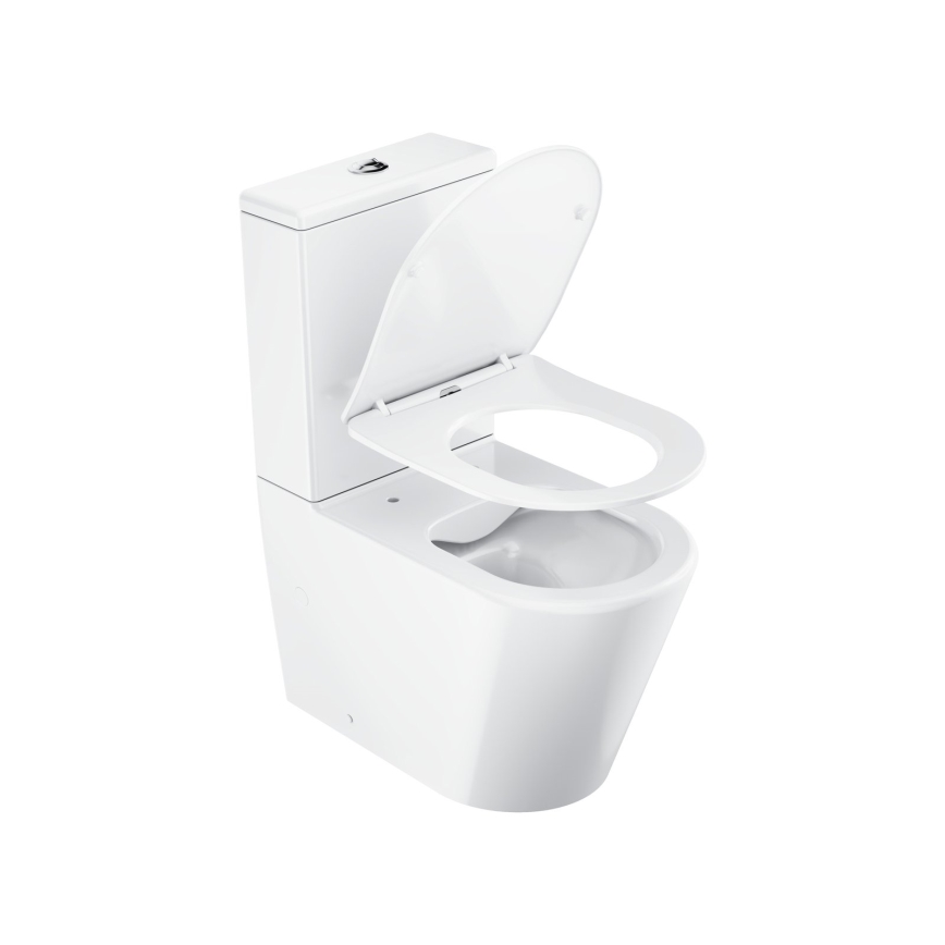Ravak X01872 - Kombinerad WC utan spolkant med SoftClose-sits ELEGANT keramik/vit