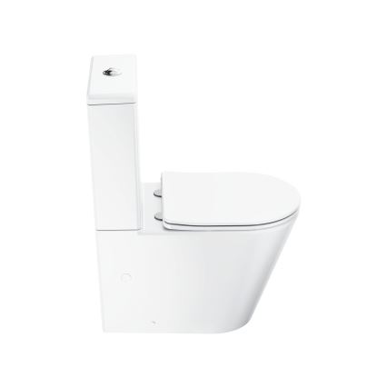 Ravak X01872 - Kombinerad WC utan spolkant med SoftClose-sits ELEGANT keramik/vit