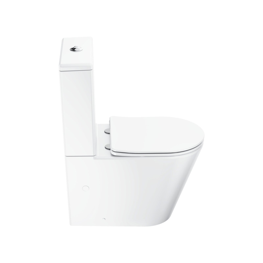 Ravak X01872 - Kombinerad WC utan spolkant med SoftClose-sits ELEGANT keramik/vit