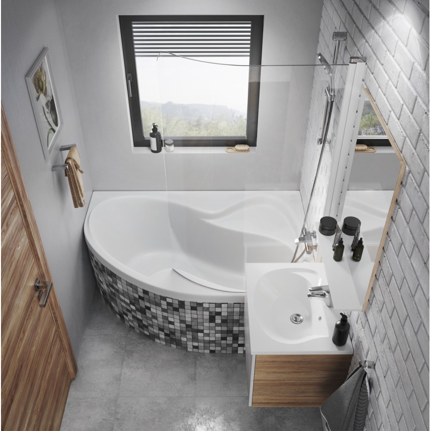 Ravak X070046 - Termostatisk badkarsblandare TERMO, blank krom