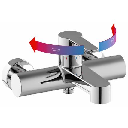 Ravak X070115 - Badkarsblandare PURI i blankkrom