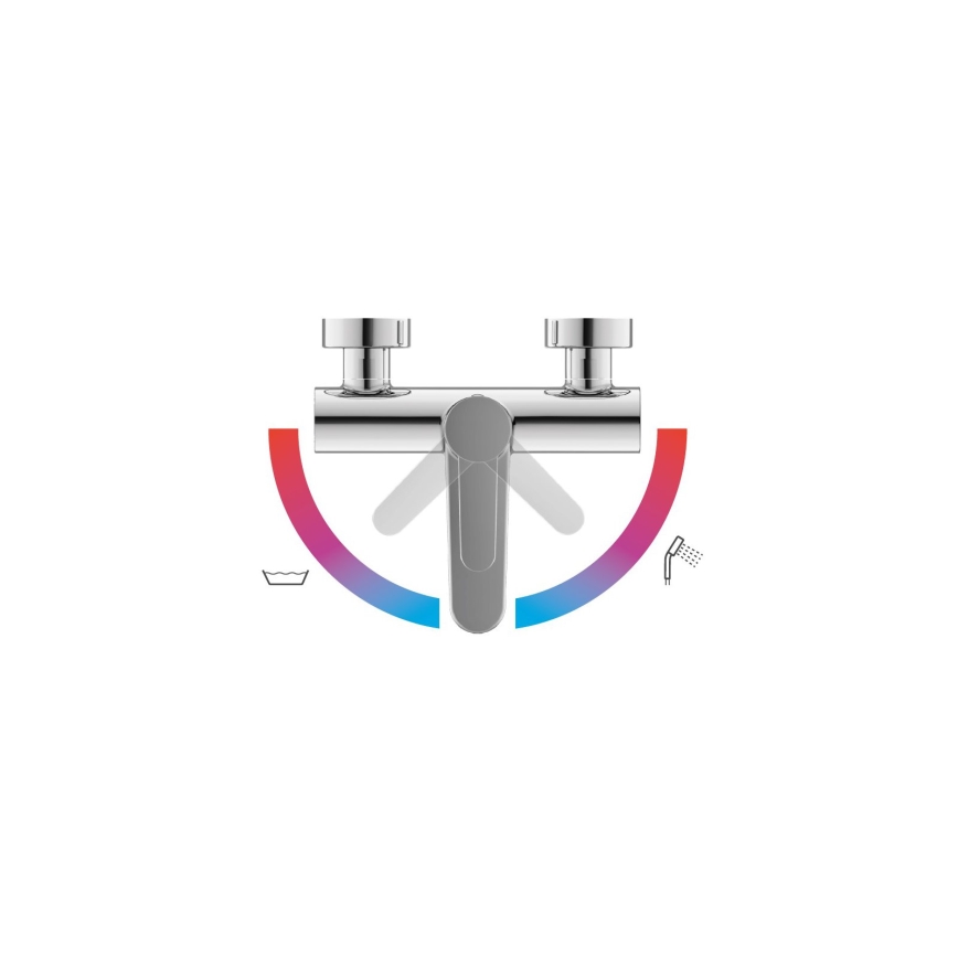 Ravak X070115 - Badkarsblandare PURI i blankkrom