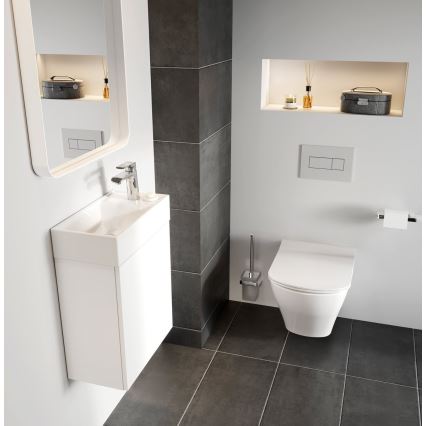 Ravak X070118 - Tvättställsblandare FLAT 15,1 cm i polerad krom