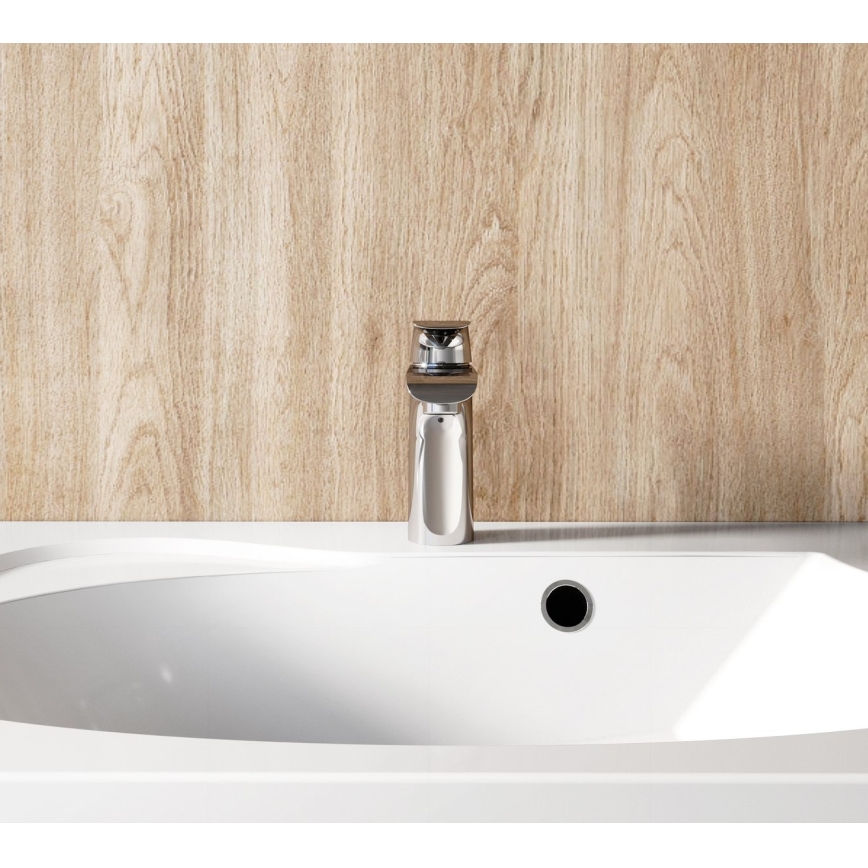 Ravak X070118 - Tvättställsblandare FLAT 15,1 cm i polerad krom