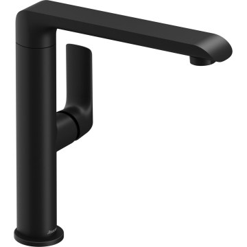 Ravak X070174 - Tvättställs-/diskbänksblandare FLAT 26,2 cm matt svart