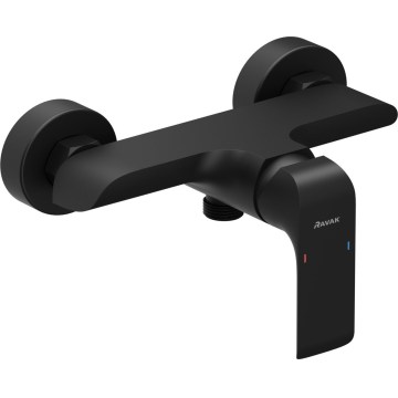 Ravak X070177 - Duschblandare FLAT matt svart