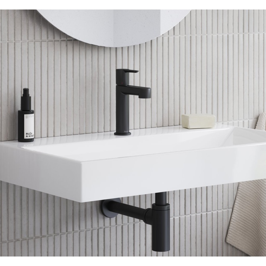 Ravak X070181 - Tvättställsblandare PURI 19,1 cm svart