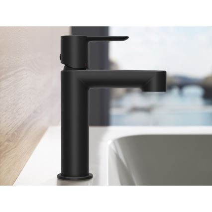 Ravak X070181 - Tvättställsblandare PURI 19,1 cm svart
