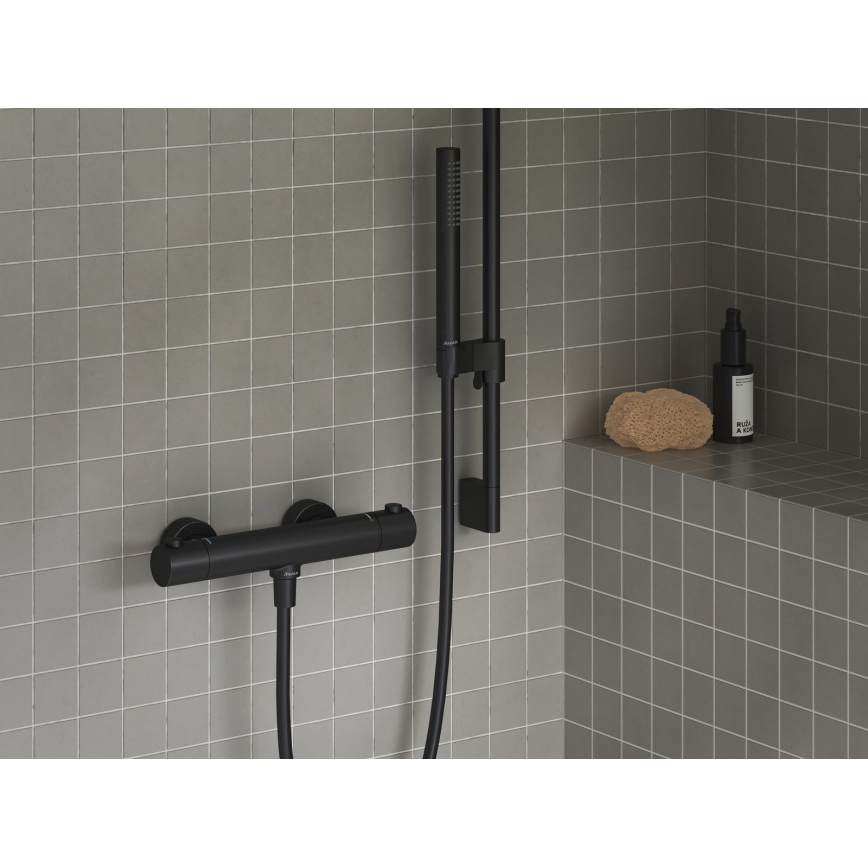 Ravak X070188 - Termostatisk duschblandare PURI svart