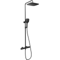 Ravak X070443 - Duschset med termostatblandare FLAT, matt svart
