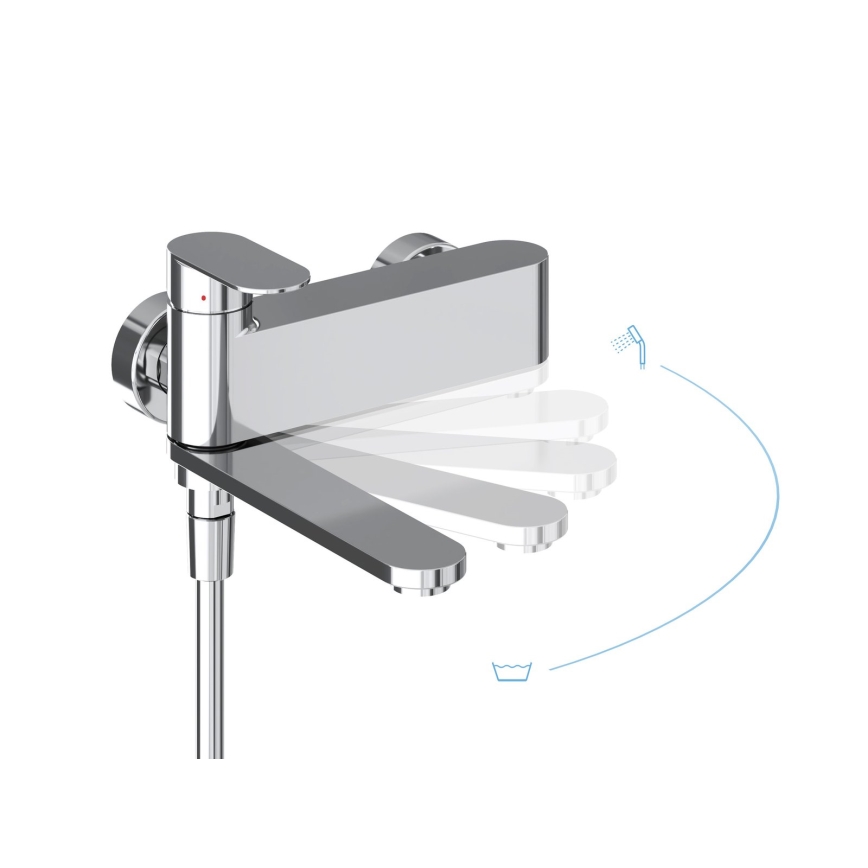 Ravak X070451 - Badkarsblandare CHROME blank krom