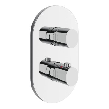 Ravak X070455 - Termostatisk duschblandare för inbyggnad CHROME, blank krom