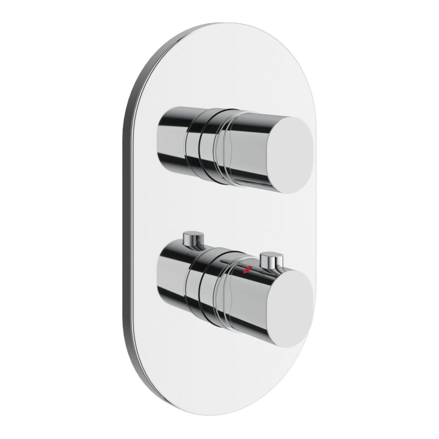 Ravak X070455 - Termostatisk duschblandare för inbyggnad CHROME, blank krom