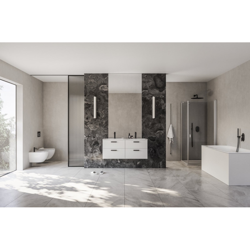 Ravak X070460 - Tvättställsblandare CHROME 17,7 cm svart