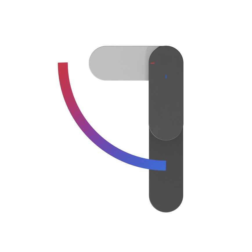 Ravak X070461 - Tvättställsblandare CHROME 30 cm svart