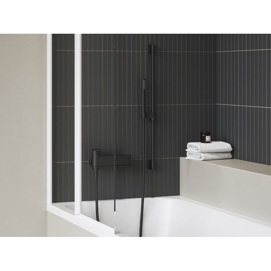 Ravak X070463 - Badkarsblandare CHROME svart