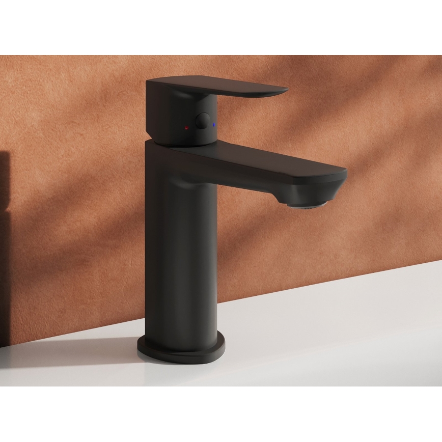 Ravak X070476 - Tvättställsblandare LIFE 16 cm svart