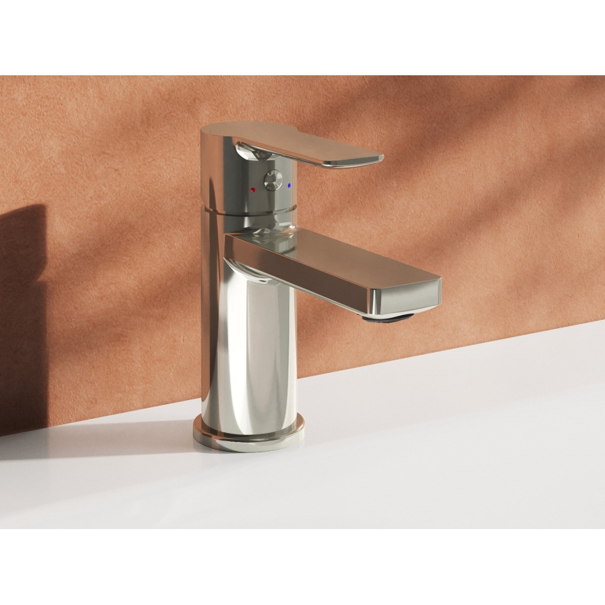 Ravak X070482 - Tvättställsblandare SOLAR 13,5 cm, blank krom