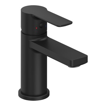 Ravak X070488 - SOLAR tvättställsblandare 13,5 cm svart