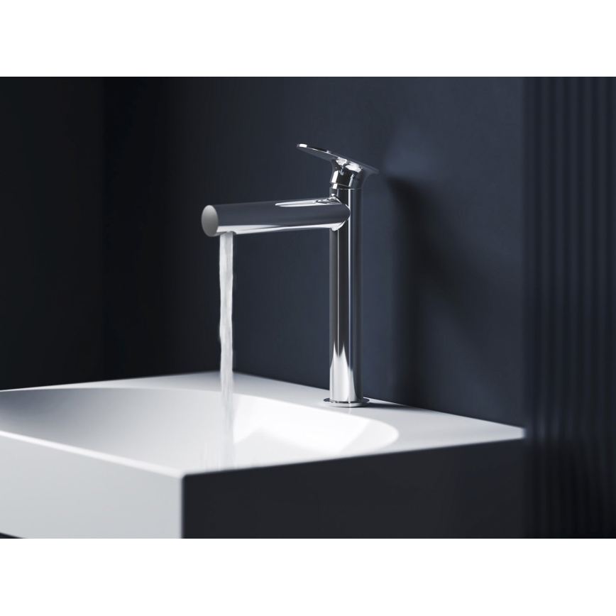 Ravak X070524 - Tvättställsblandare SPRING 25,4 cm blank krom