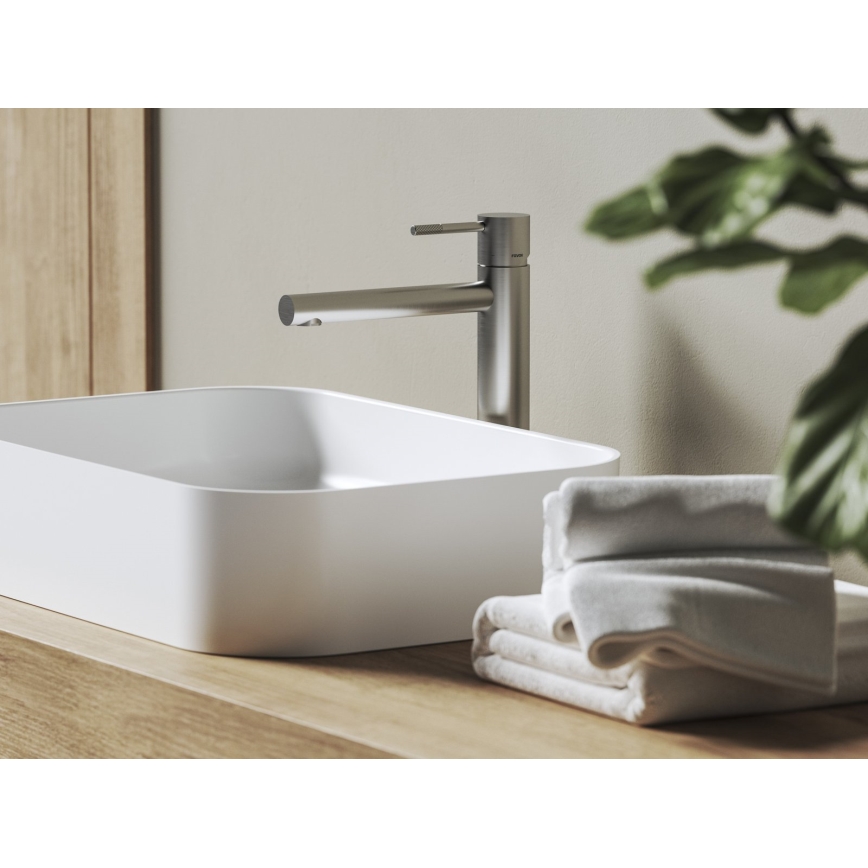 Ravak X070645 - Tvättställsblandare NOX 28 cm, borstat rostfritt stål