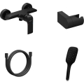 Ravak X07S116 - Duschset med blandare FLAT matt svart