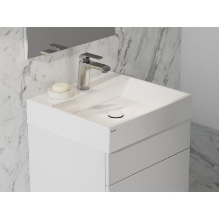 Ravak XJO01250000 - Vägghängt tvättställ NATURAL 50x45 cm gjuten marmor/vit