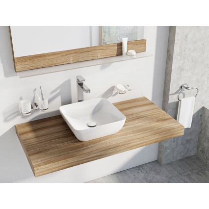 Ravak XJX01138001 - Tvättställ för bänkskiva UNI SLIM 38x38 cm, keramik/vit