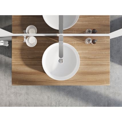 Ravak XJX01140002 - Handfat för bänkskiva UNI SLIM Ø 40 cm keramik/vit