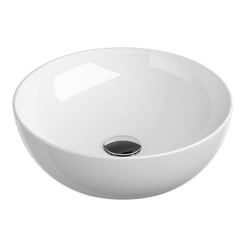 Ravak XJX01140003 - UNI SLIM handfat för bänkskiva Ø 40 cm keramik/vit