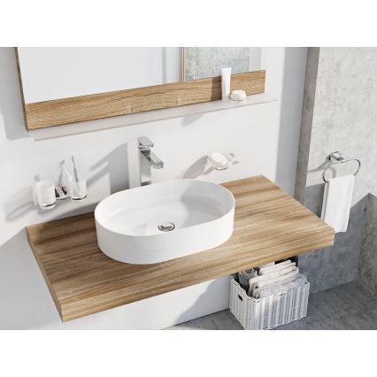 Ravak XJX01155001 - Tvättställ för bänkskiva CERAMIC SLIM 55x37 cm keramik/vit