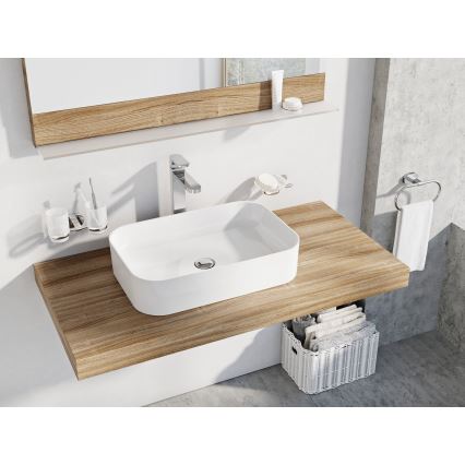Ravak XJX01155002 - Tvättställ för bänkskiva CERAMIC SLIM 55x37 cm keramik/vit