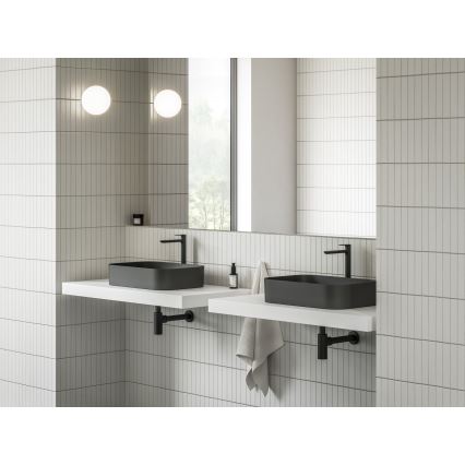 Ravak XJX0D155001 - Tvättställ för bänkskiva CERAMIC SLIM 55x37 cm keramik/svart