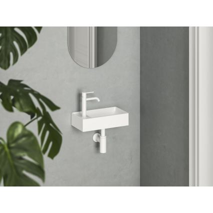 Ravak XJXL1240000 - Vägghängt tvättställ VEDA 40,8 x 22,2 cm keramik/vit