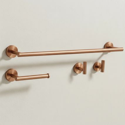 REA-05002 - Set med badrumsaccessoarer ARI i borstad koppar