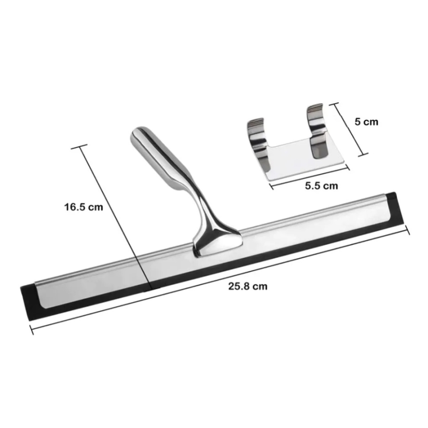 REA-70000 - Glasraka med hållare blank krom